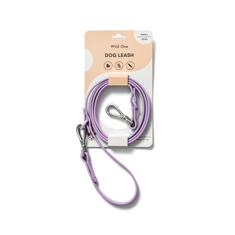Lilac wild one dog leash (small)